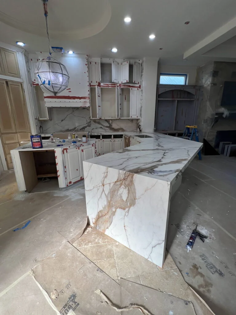 Calacatta Marble Kitchen Remodel